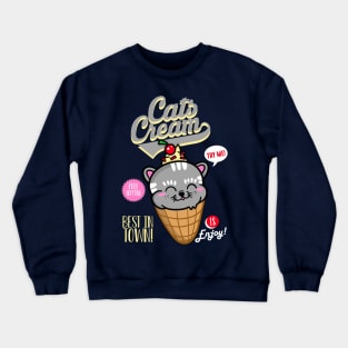 Cats Cream Grey Crewneck Sweatshirt